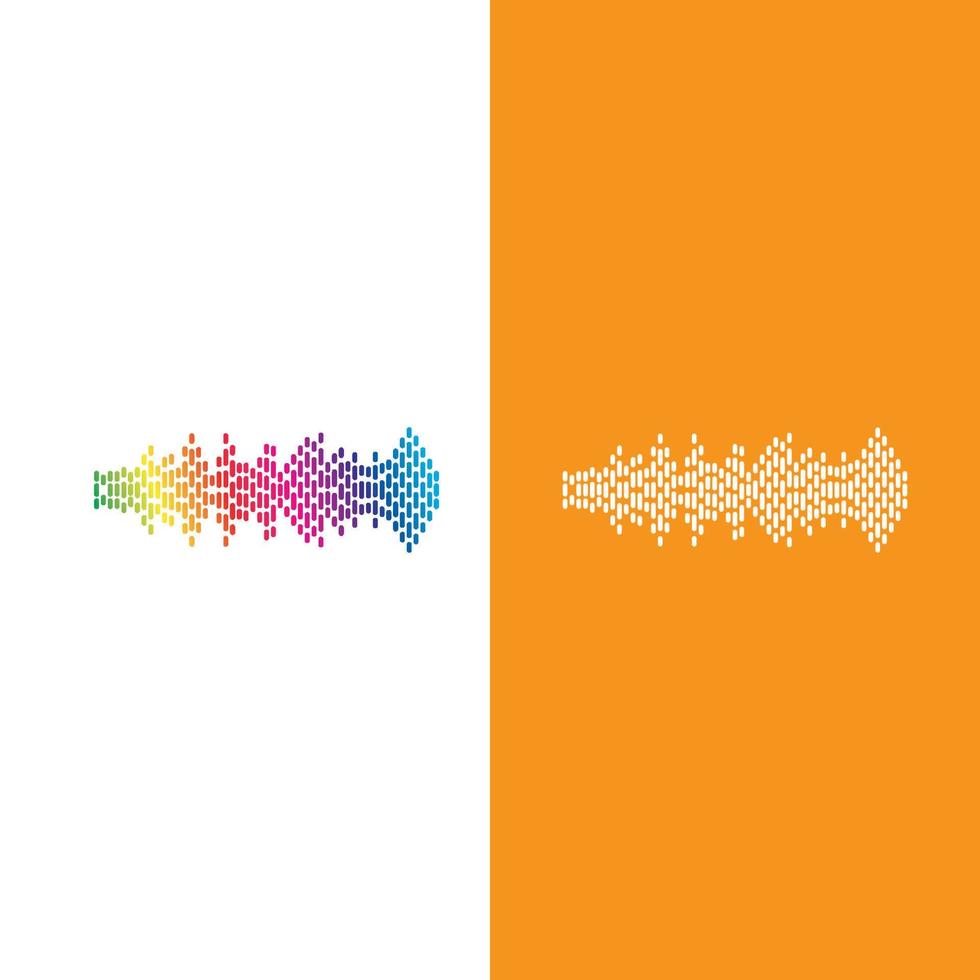 Sound waves vector illustration design