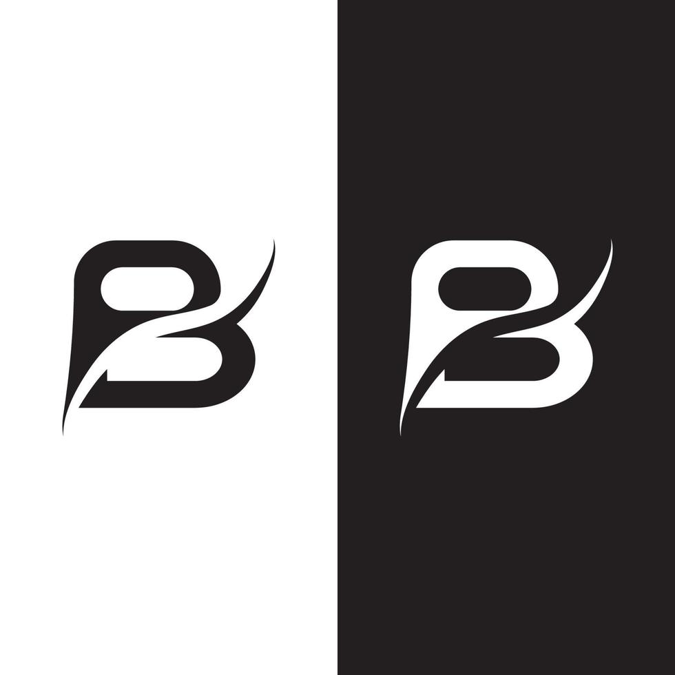 B Letter vector logo illustration