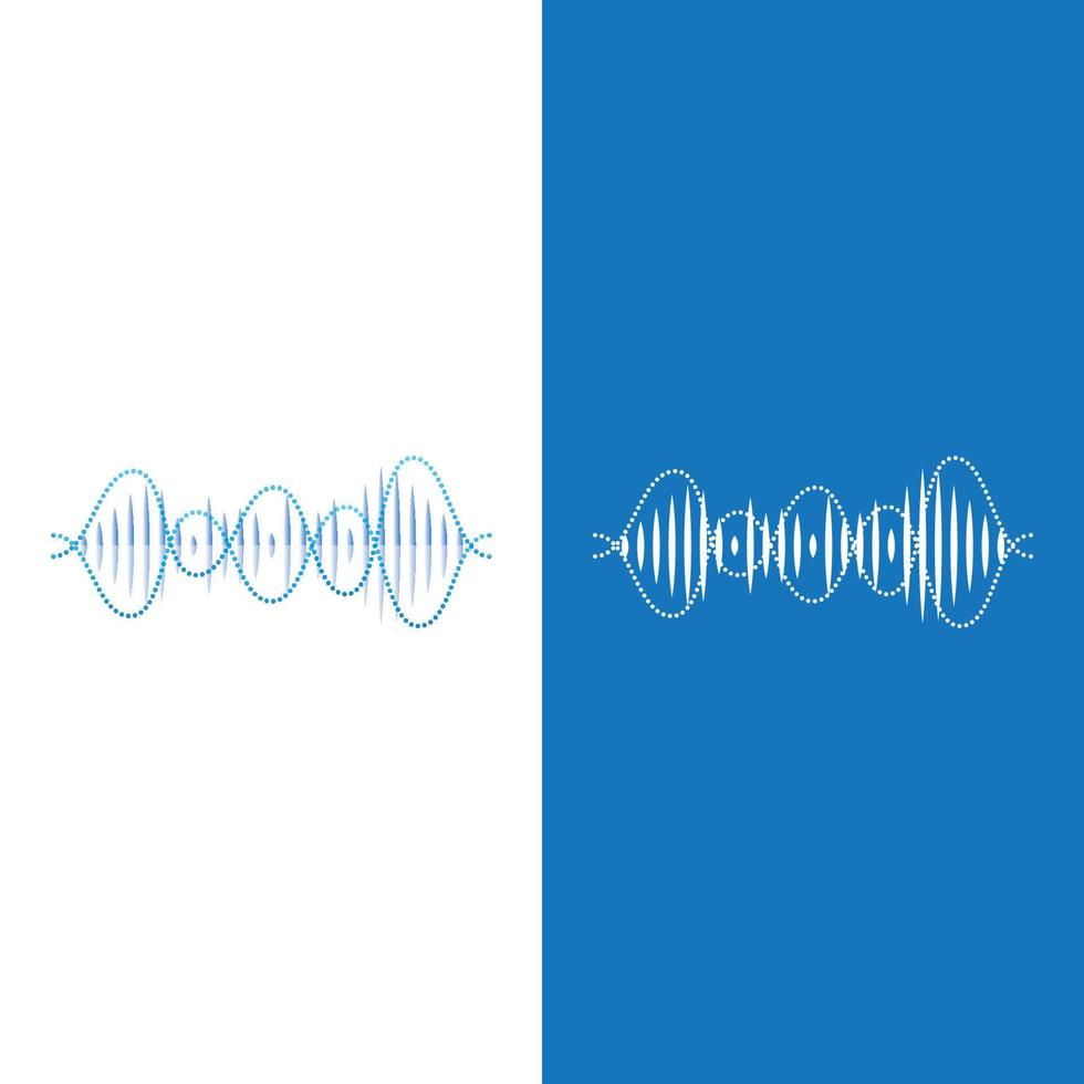 Sound waves vector illustration design