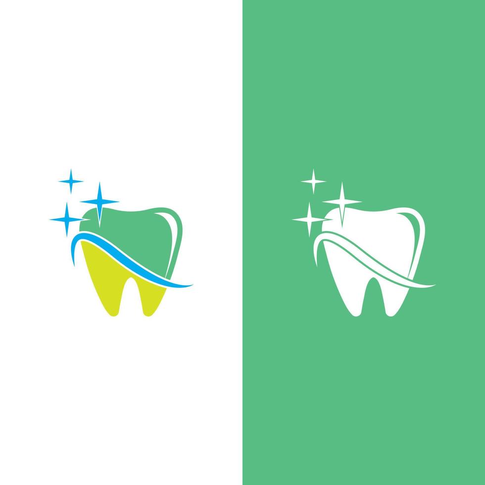 Ilustración de vector de plantilla de logotipo dental