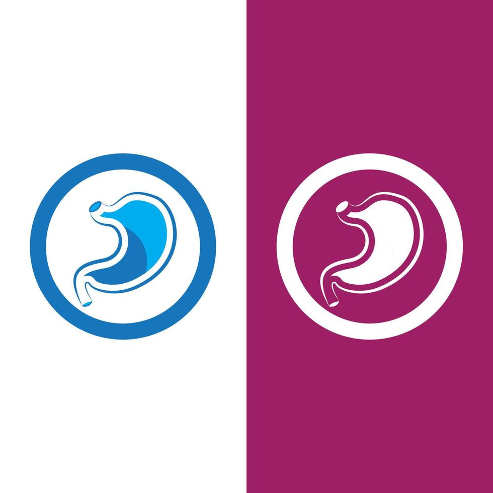 stomach care icon design concept vector
