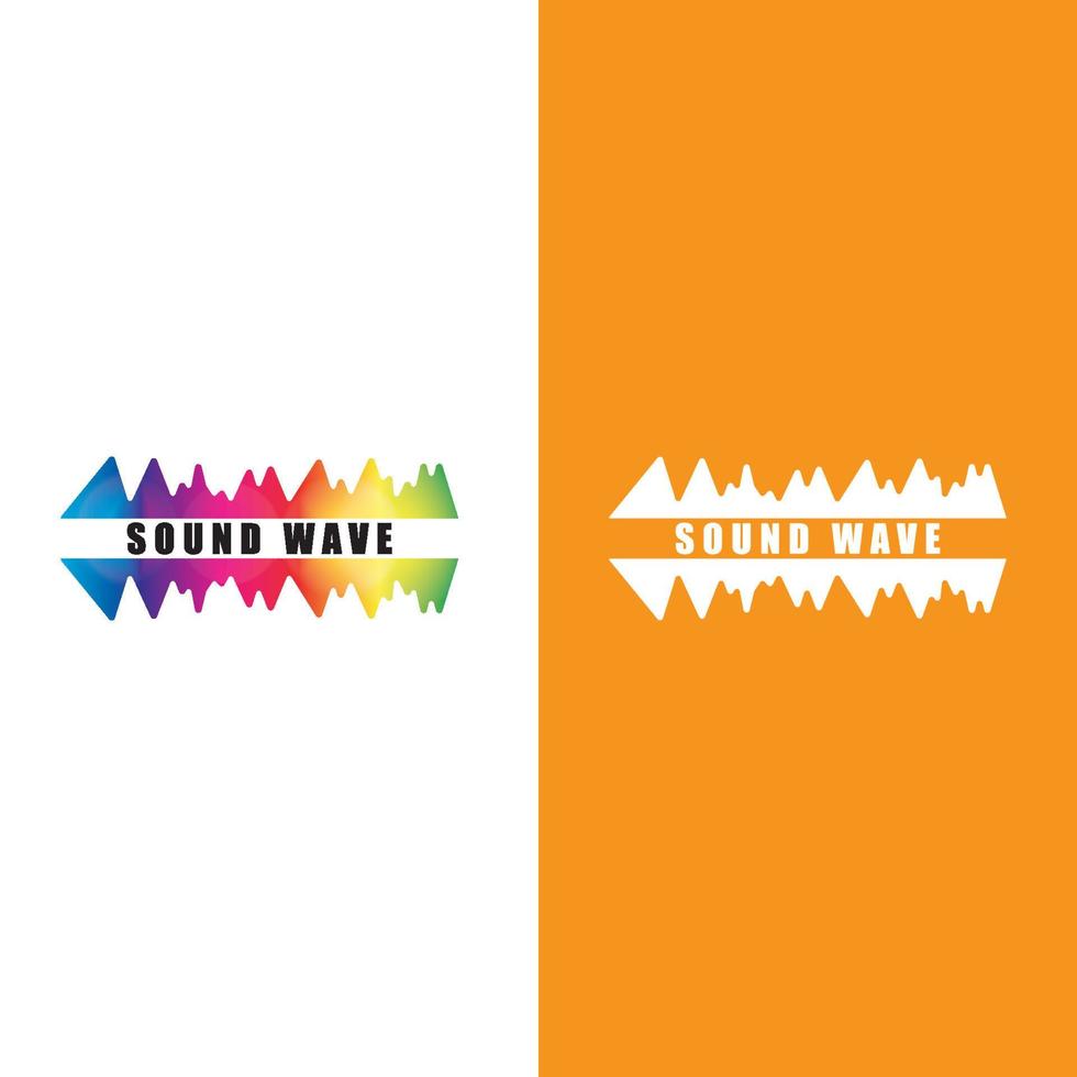 Sound waves vector illustration design