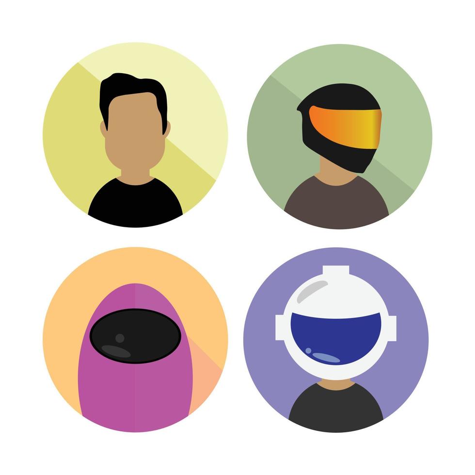 diseño de inspiración de icono de avatar para tu avatar vector