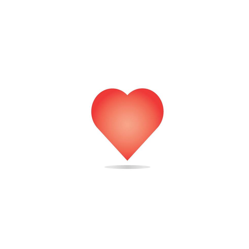 3D love icons, isolated on white background. 3D heart vector design