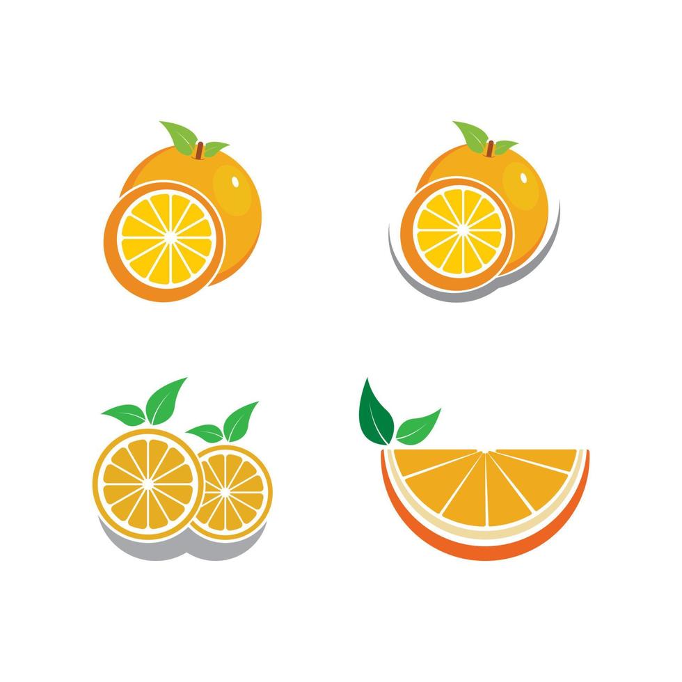 Orange logo design Vector icon