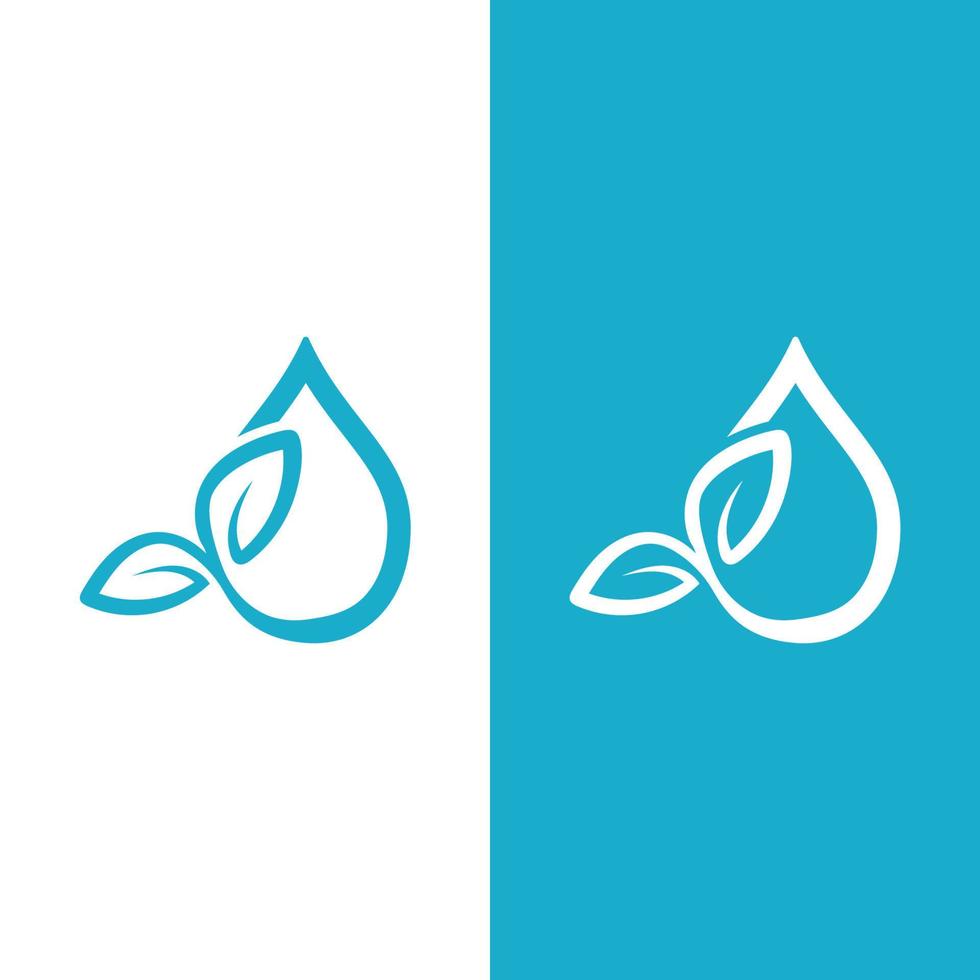 vector de plantilla de logotipo de gota de agua