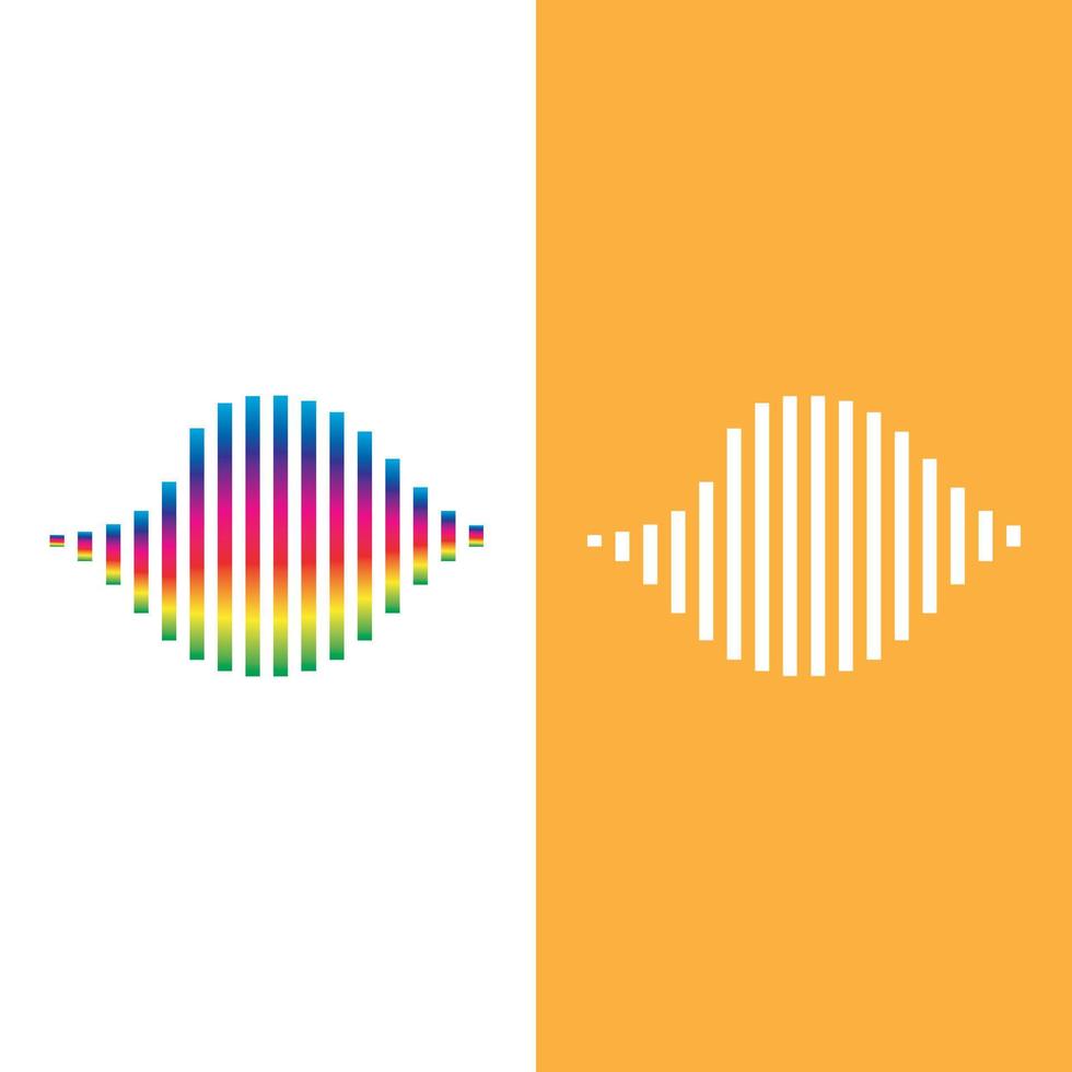 Sound waves vector illustration design