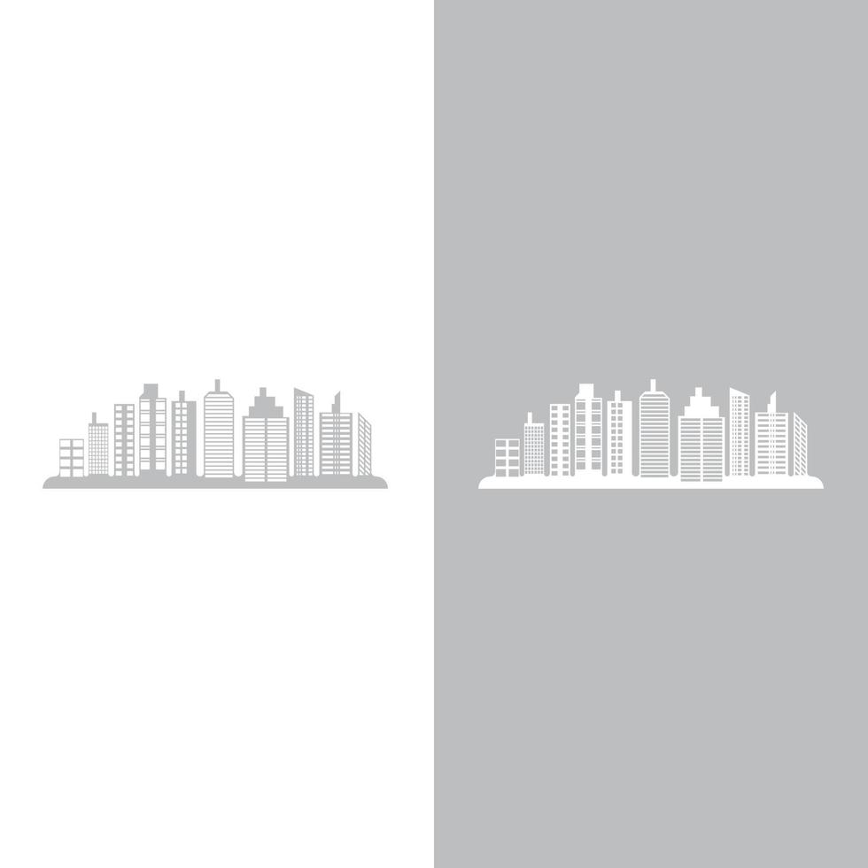 Modern City skyline illustration in flat design vector