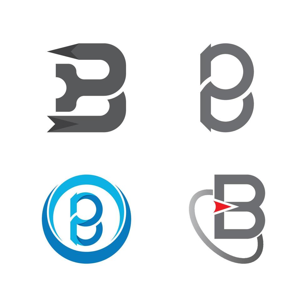 B Letter vector logo illustration