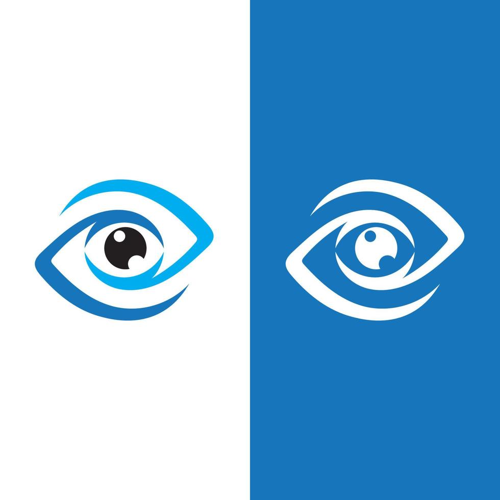 diseño de logotipo de vector de cuidado de los ojos