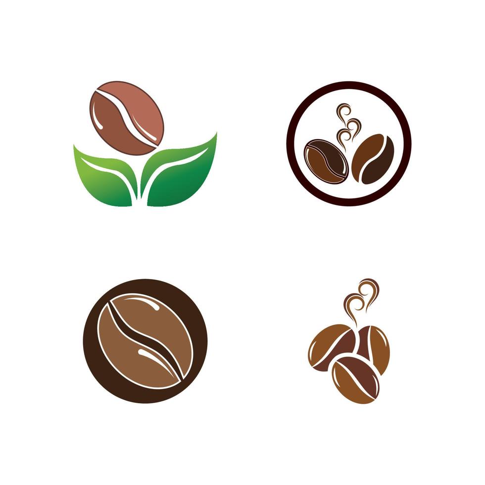 Ilustración de vector de icono de grano de café