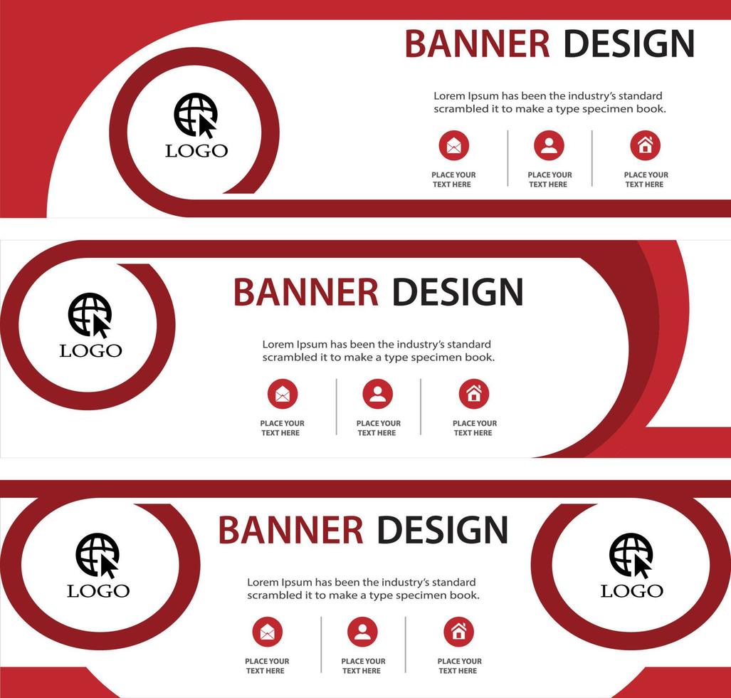 plantilla de banner de negocios corporativos plantilla de diseño de banner de negocios de publicidad horizontal conjunto de diseño plano para diseño, negocios, educación, publicidad. vector