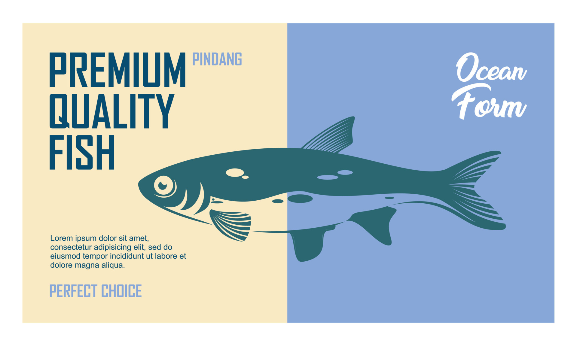 label design for fresh fish products 7862922 Vector Art at Vecteezy