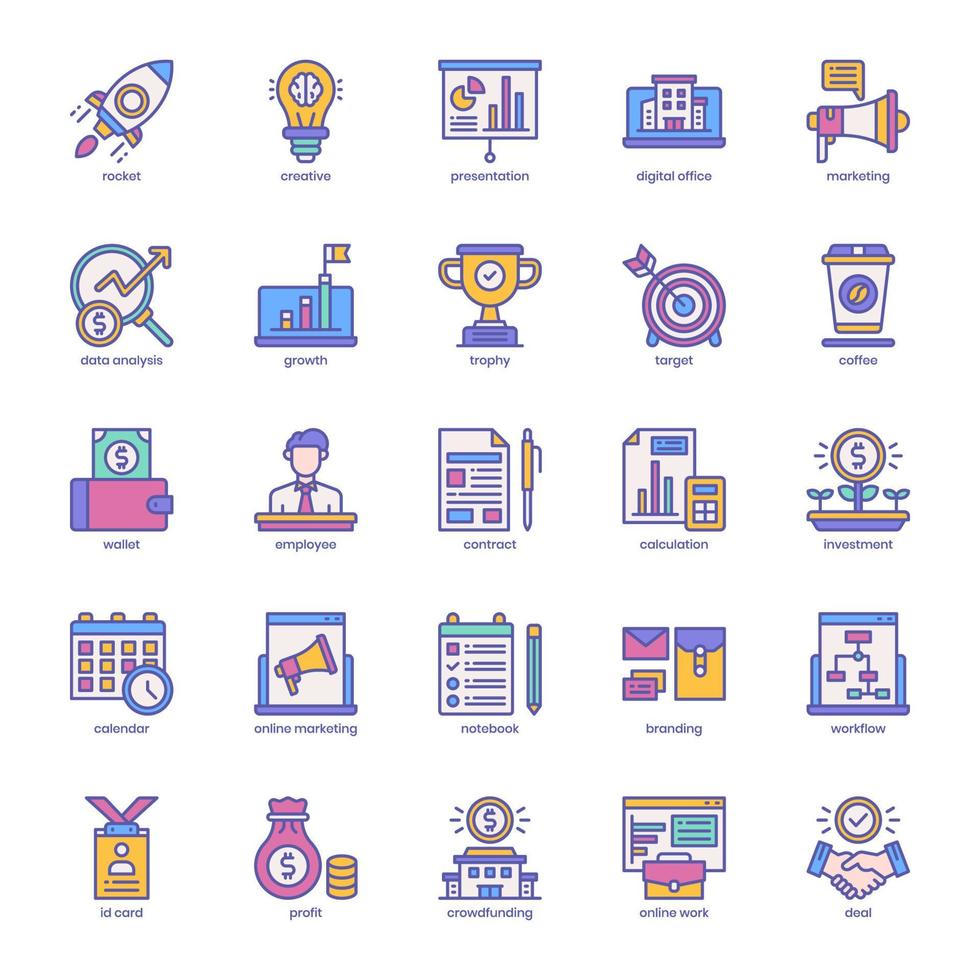 paquete de iconos de inicio para el diseño de su sitio web, logotipo, aplicación, ui. diseño de color relleno de icono de inicio. ilustración de gráficos vectoriales y trazo editable. vector