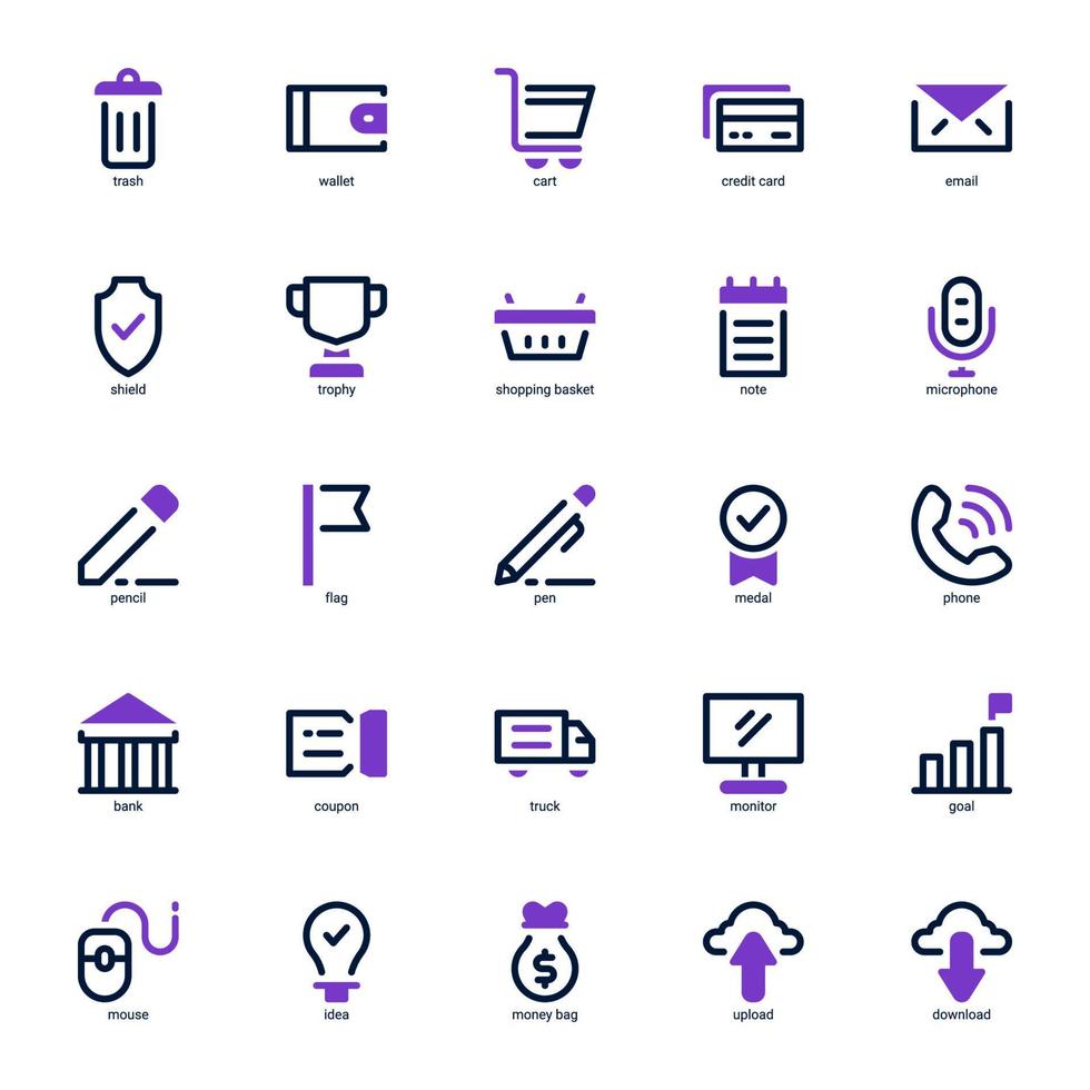 paquete de iconos de marketing digital para el diseño de su sitio web, logotipo, aplicación, ui. icono de marketing digital línea mixta y diseño sólido. ilustración de gráficos vectoriales y trazo editable. vector