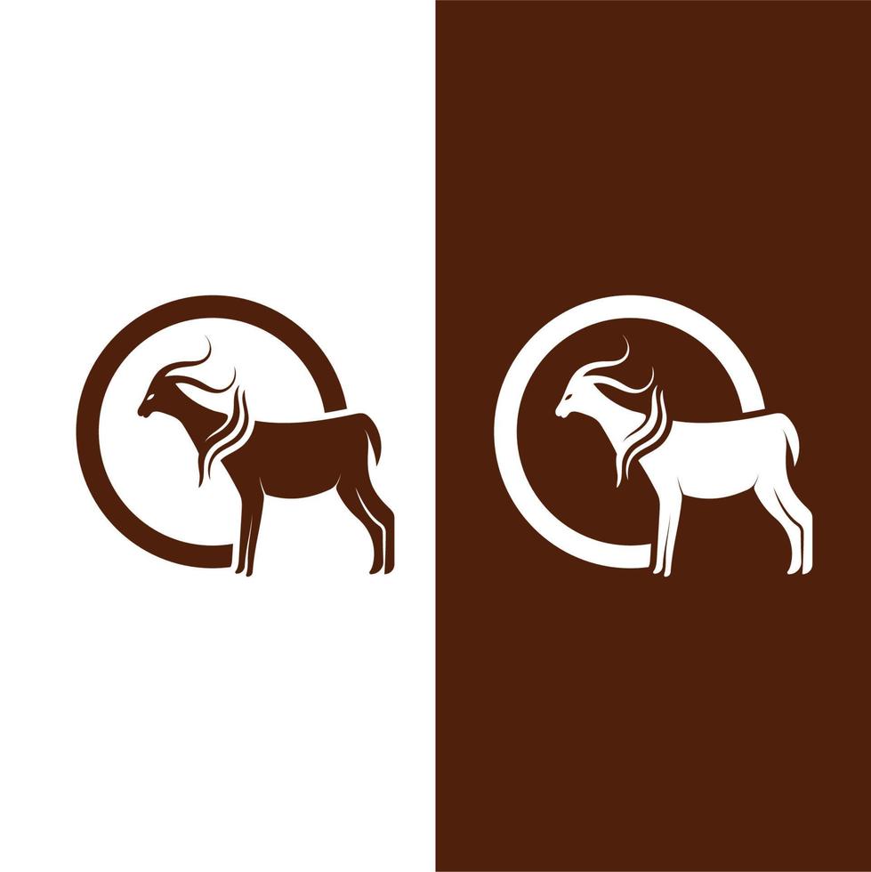 Goat Logo Template vector icon