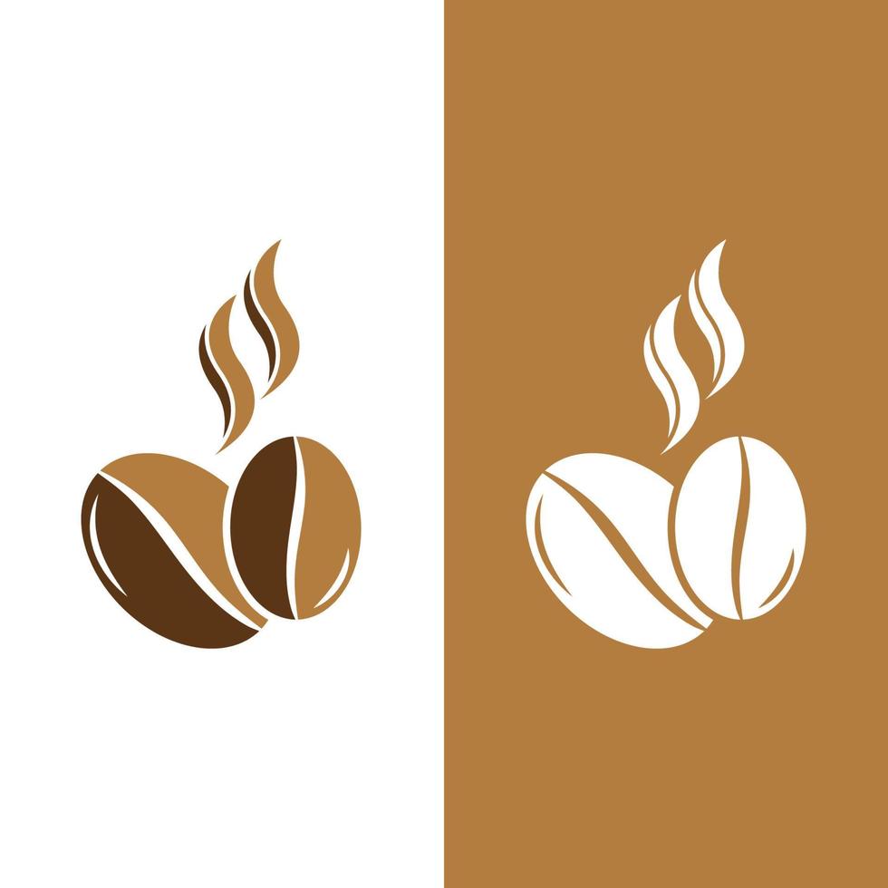 Ilustración de vector de icono de grano de café