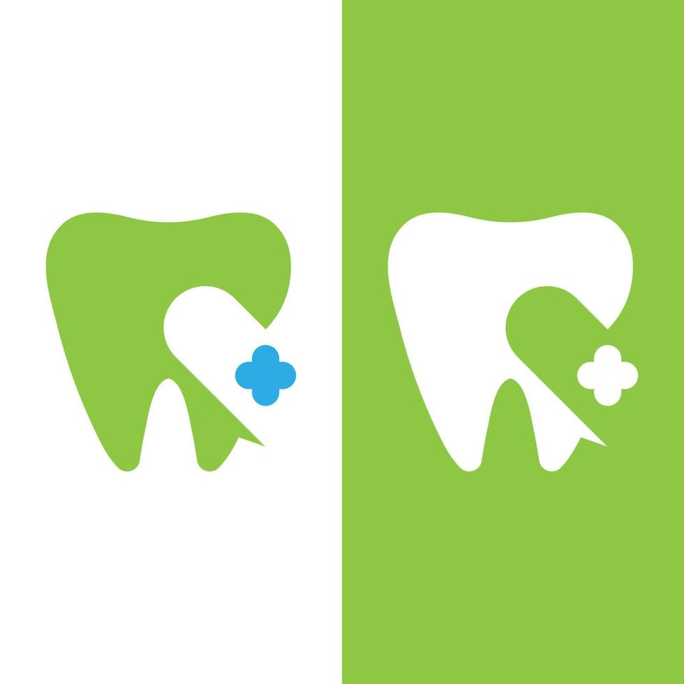 Ilustración de vector de plantilla de logotipo dental