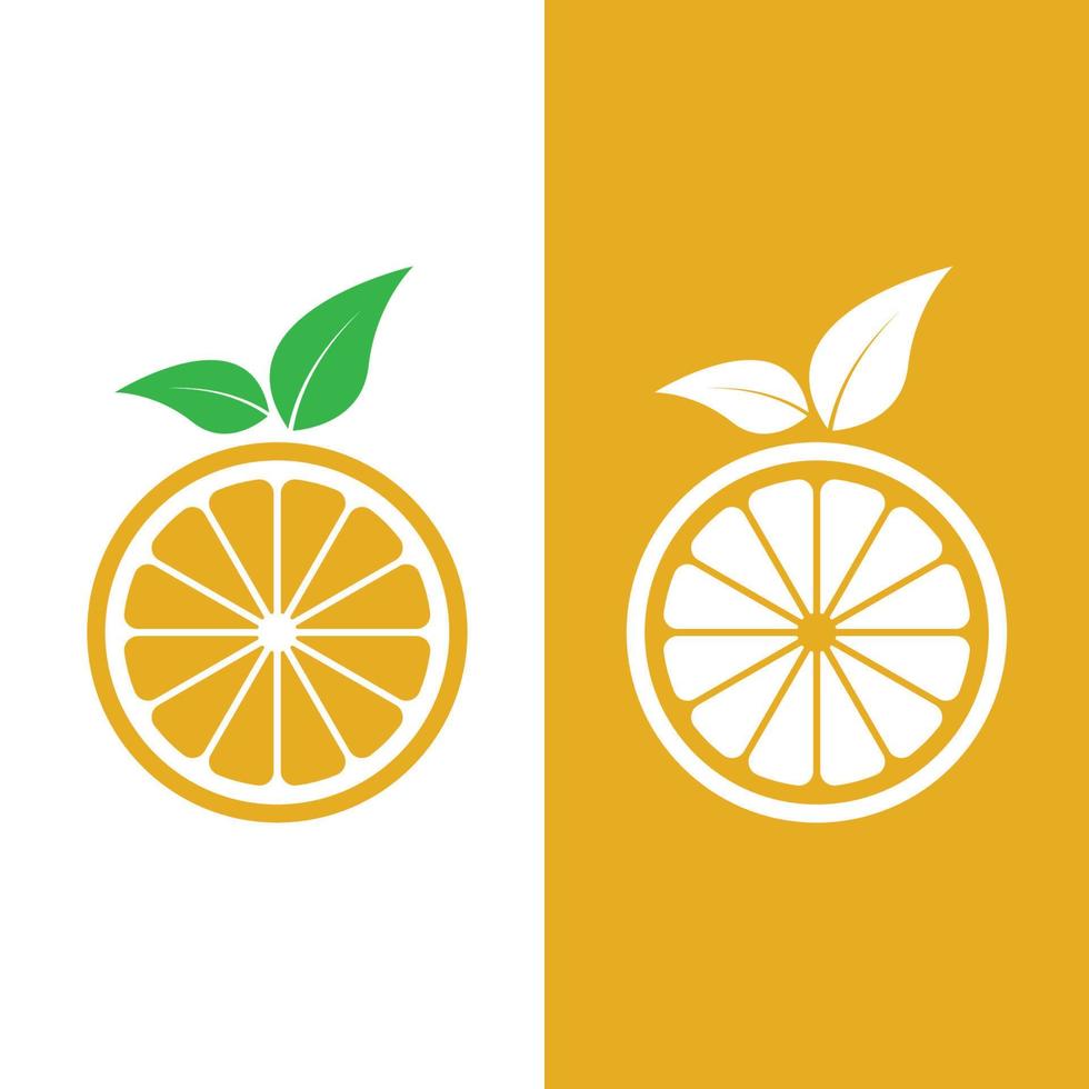 icono de vector de diseño de logotipo naranja