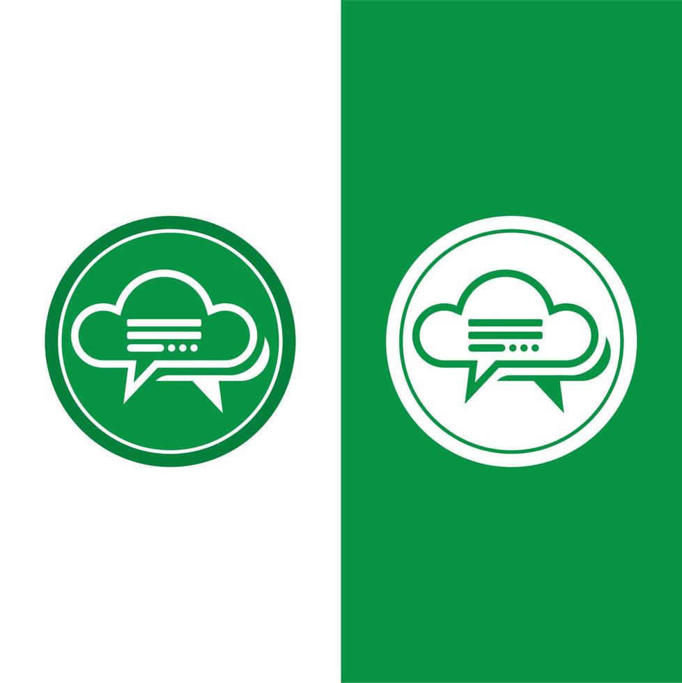 Speech bubble icon vector illustration