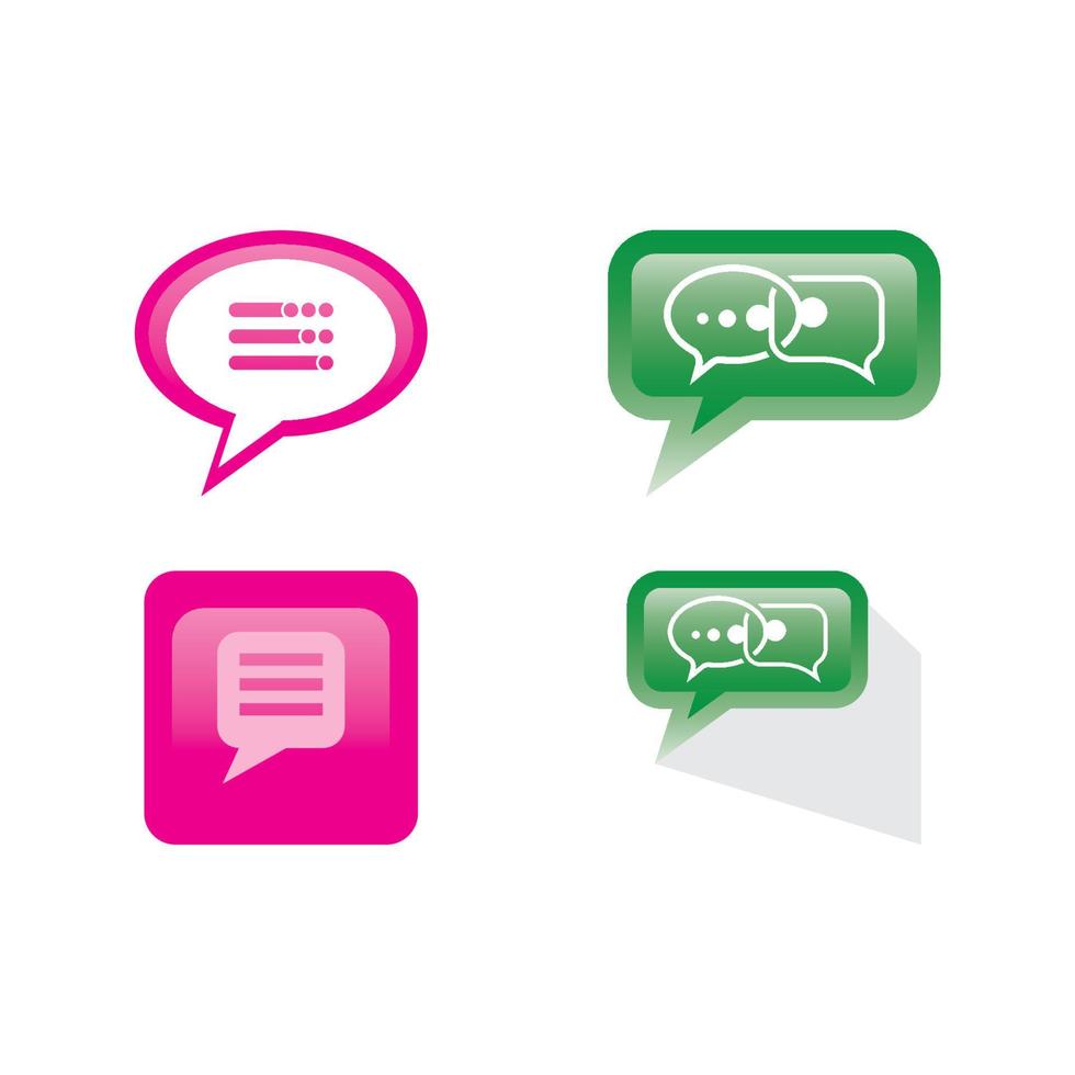 Speech bubble icon vector illustration