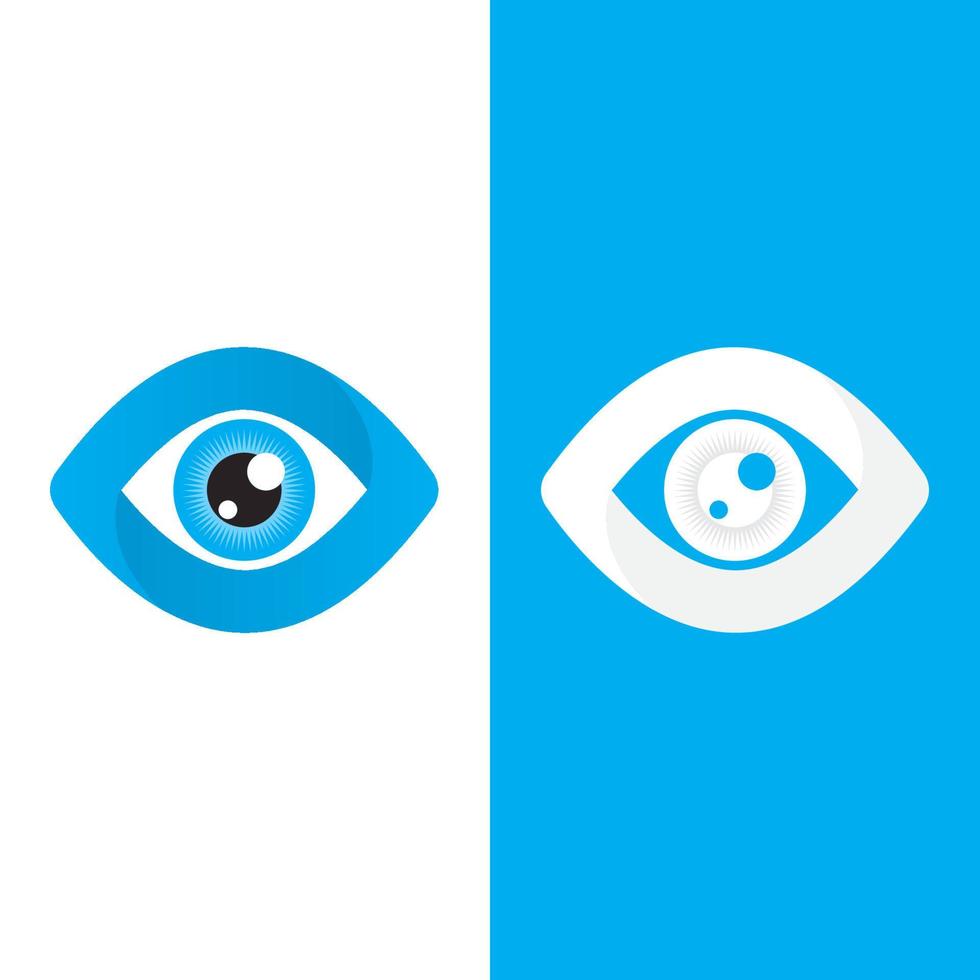 diseño de logotipo de vector de cuidado de los ojos