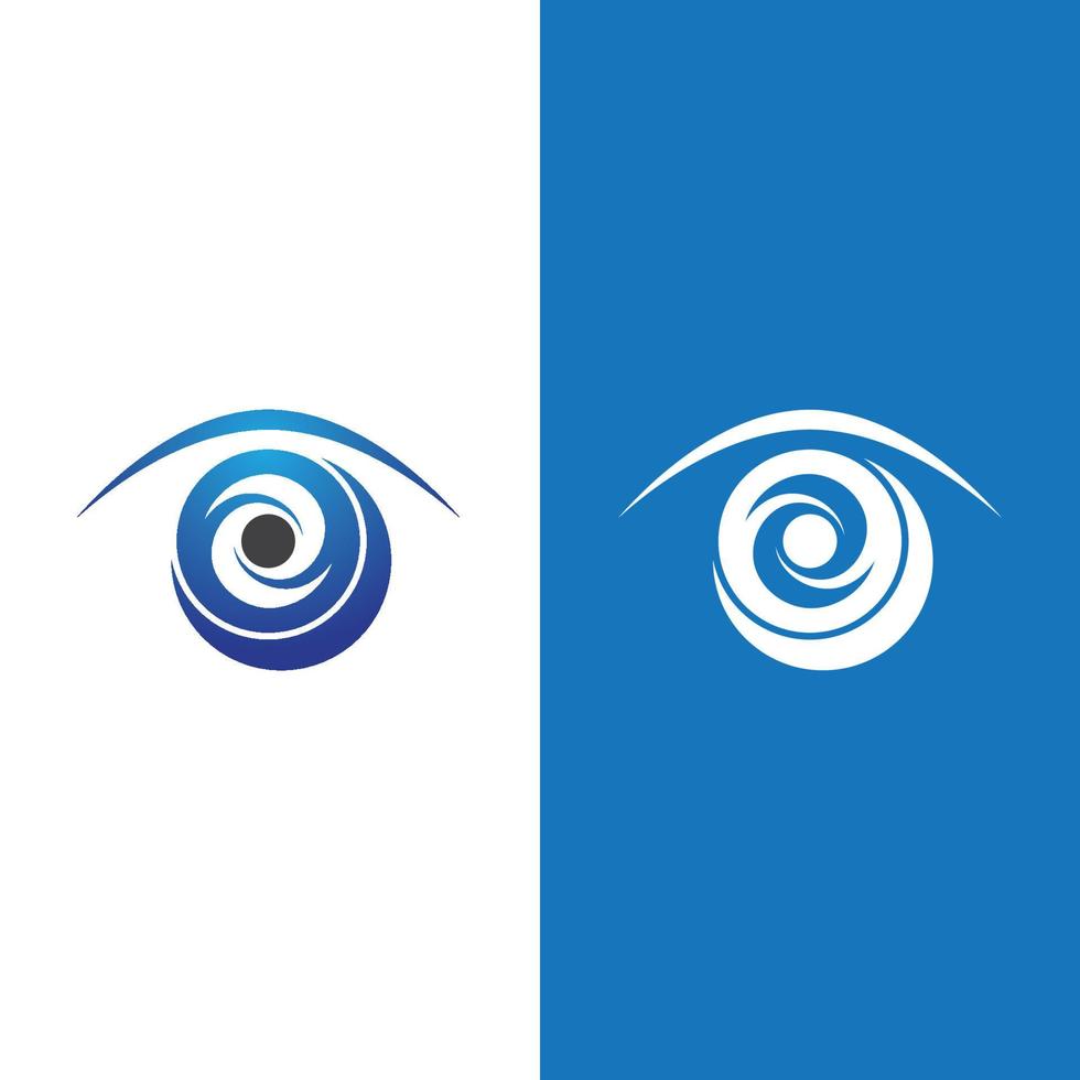 diseño de logotipo de vector de cuidado de los ojos