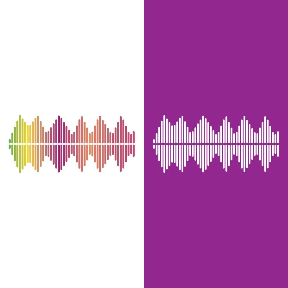 Sound waves vector illustration design