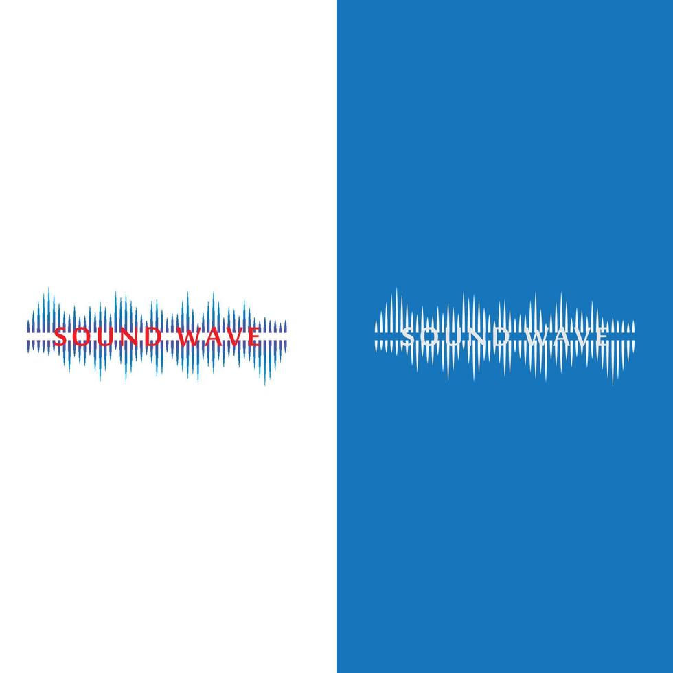 Sound waves vector illustration design