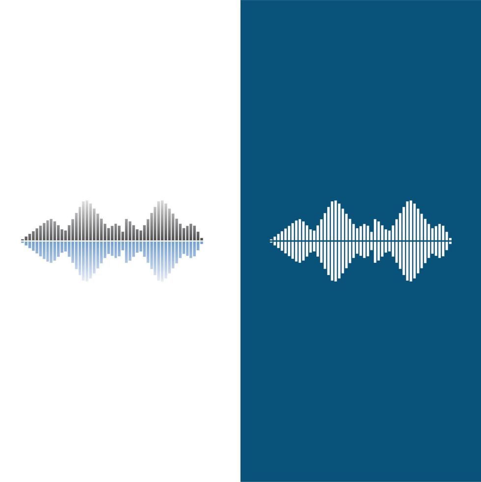 Sound waves vector illustration design