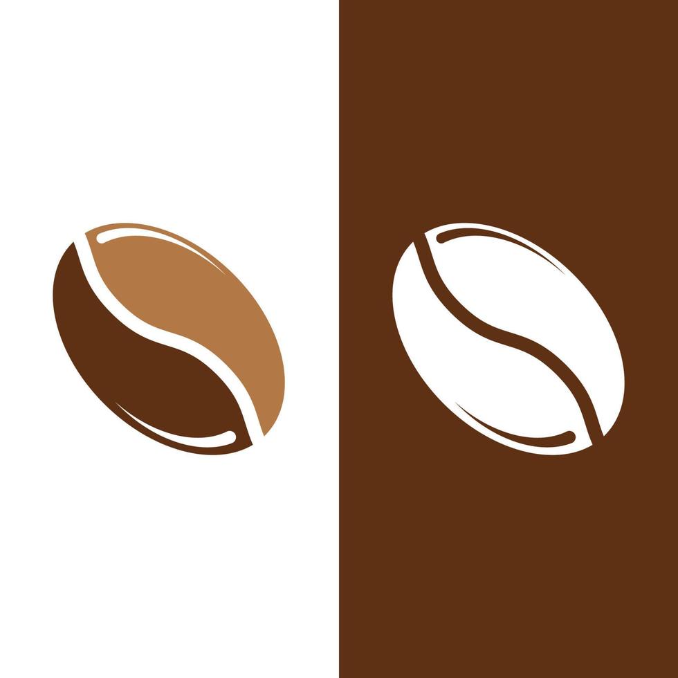 Ilustración de vector de icono de grano de café