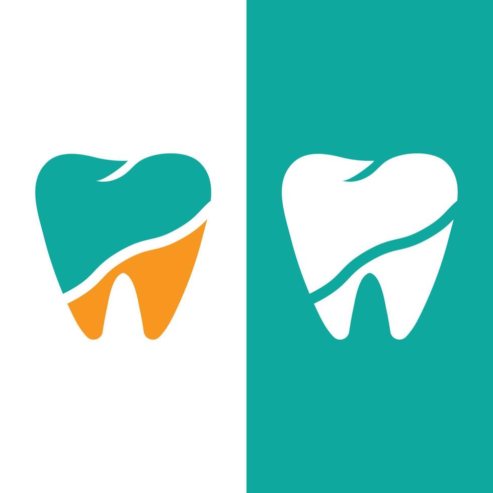 Ilustración de vector de plantilla de logotipo dental