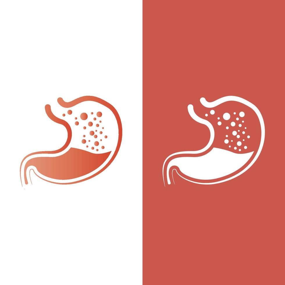 stomach care icon design concept vector