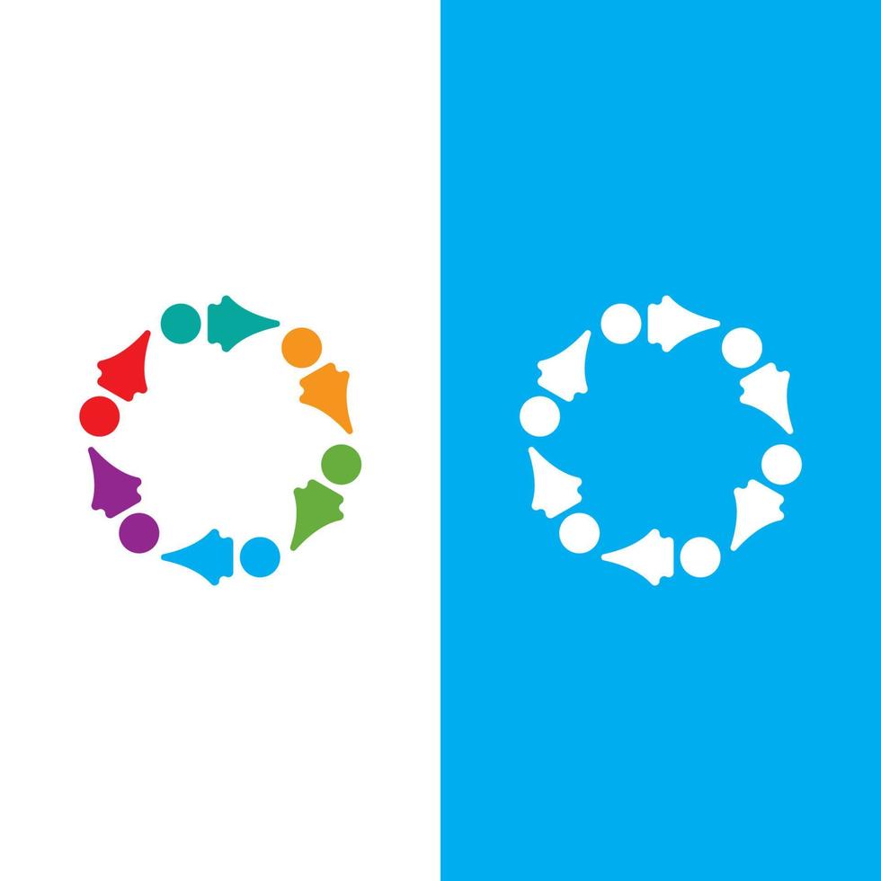 Community, network and social icon vector