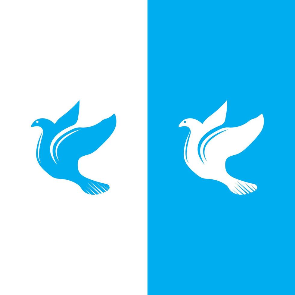 diseño de vector de logotipo de pájaro de paloma