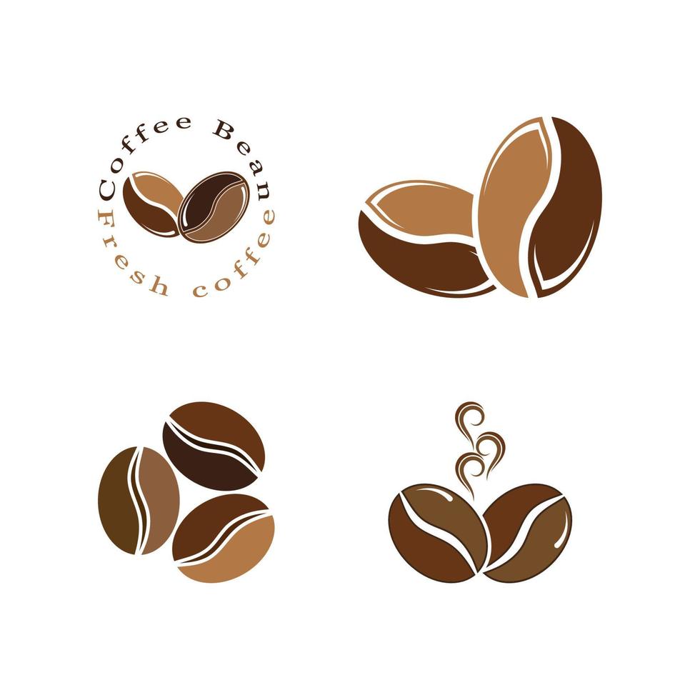 Ilustración de vector de icono de grano de café