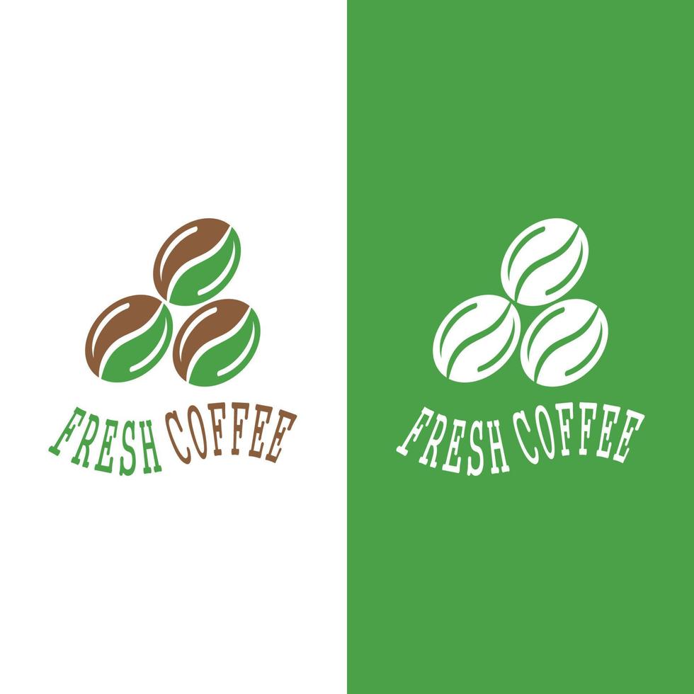 coffee bean icon vector template