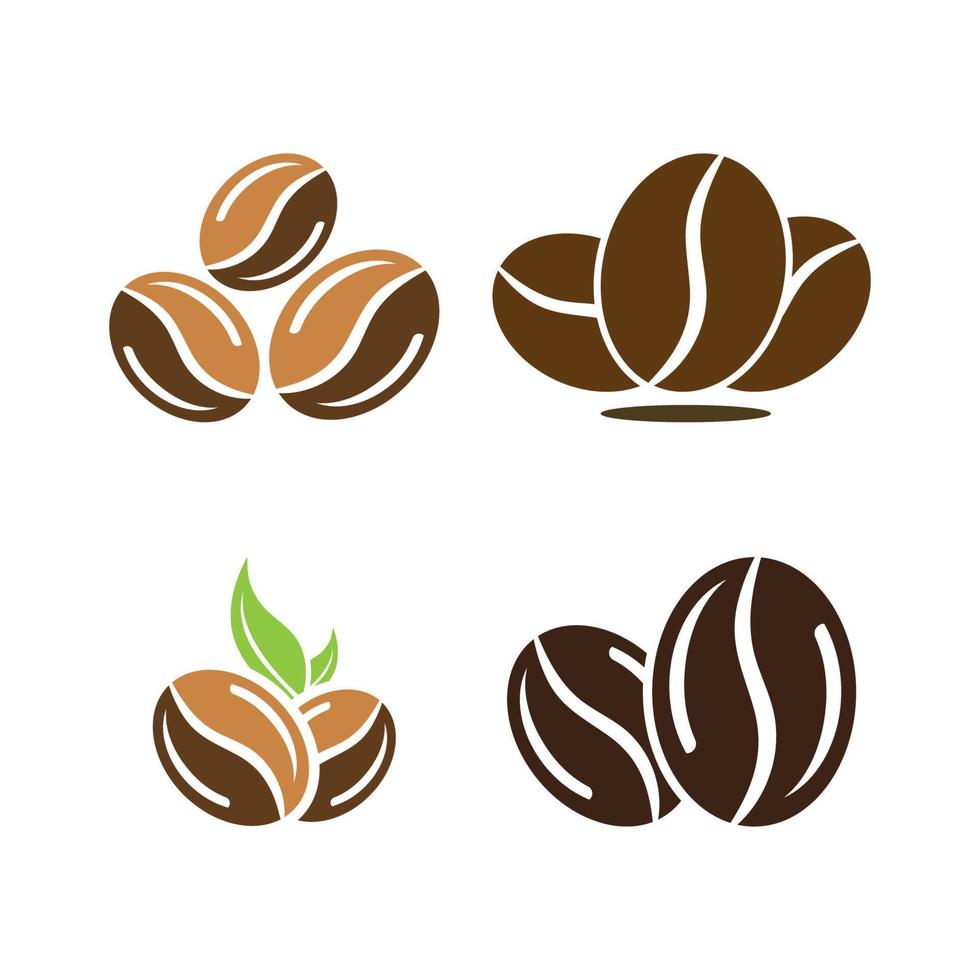 Ilustración de vector de icono de grano de café