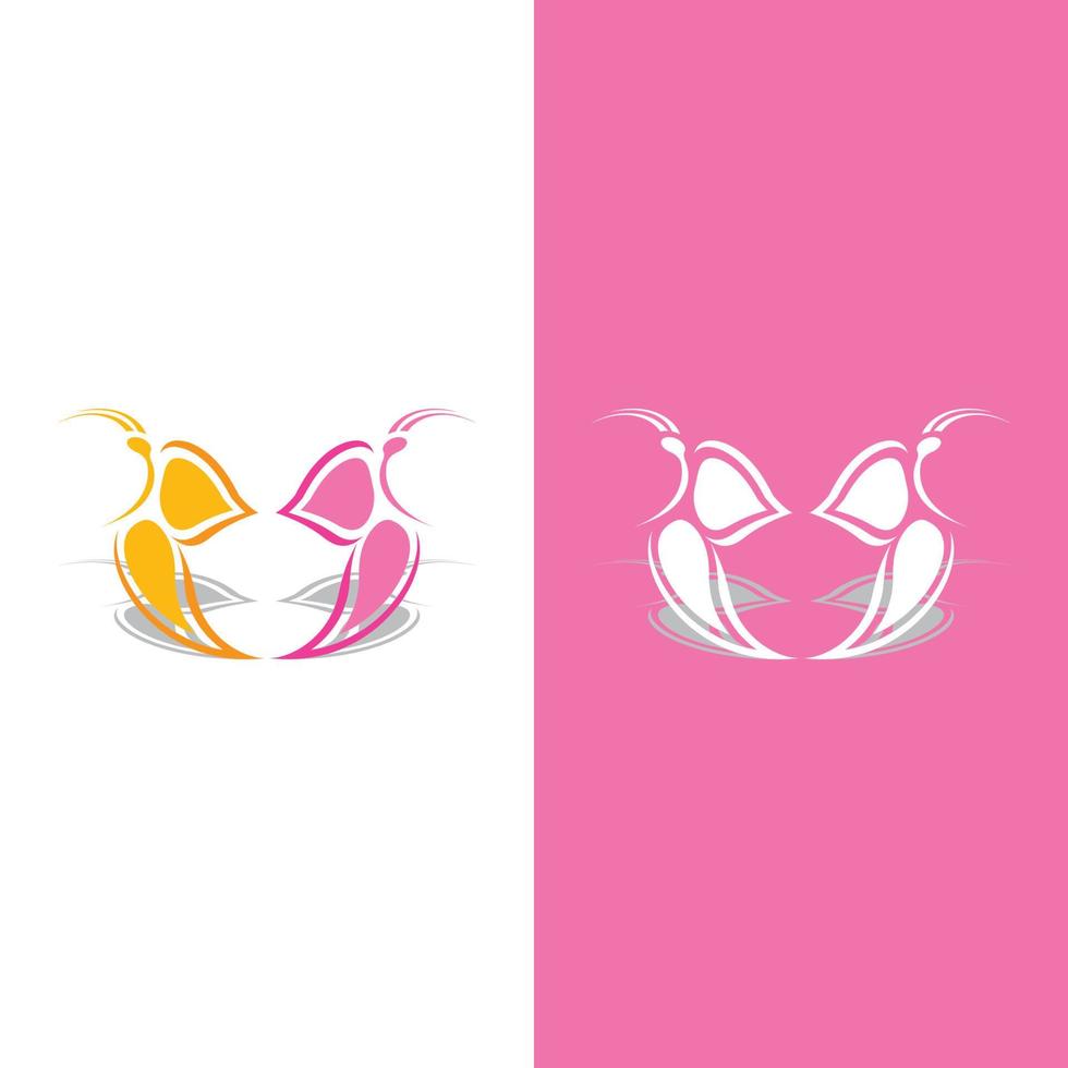 Butterfly logo icon vector design