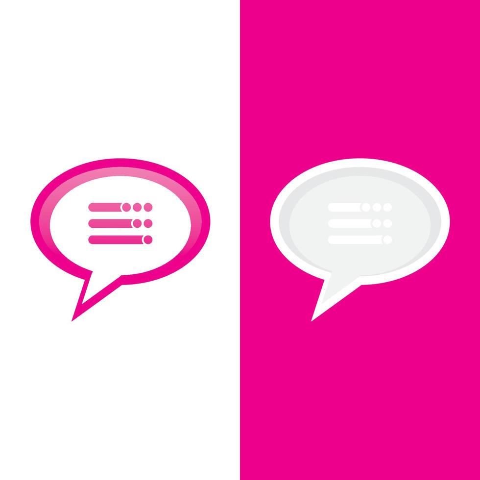 Speech bubble icon vector illustration