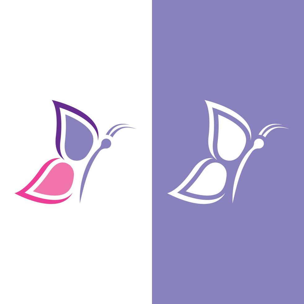 Butterfly logo icon vector design