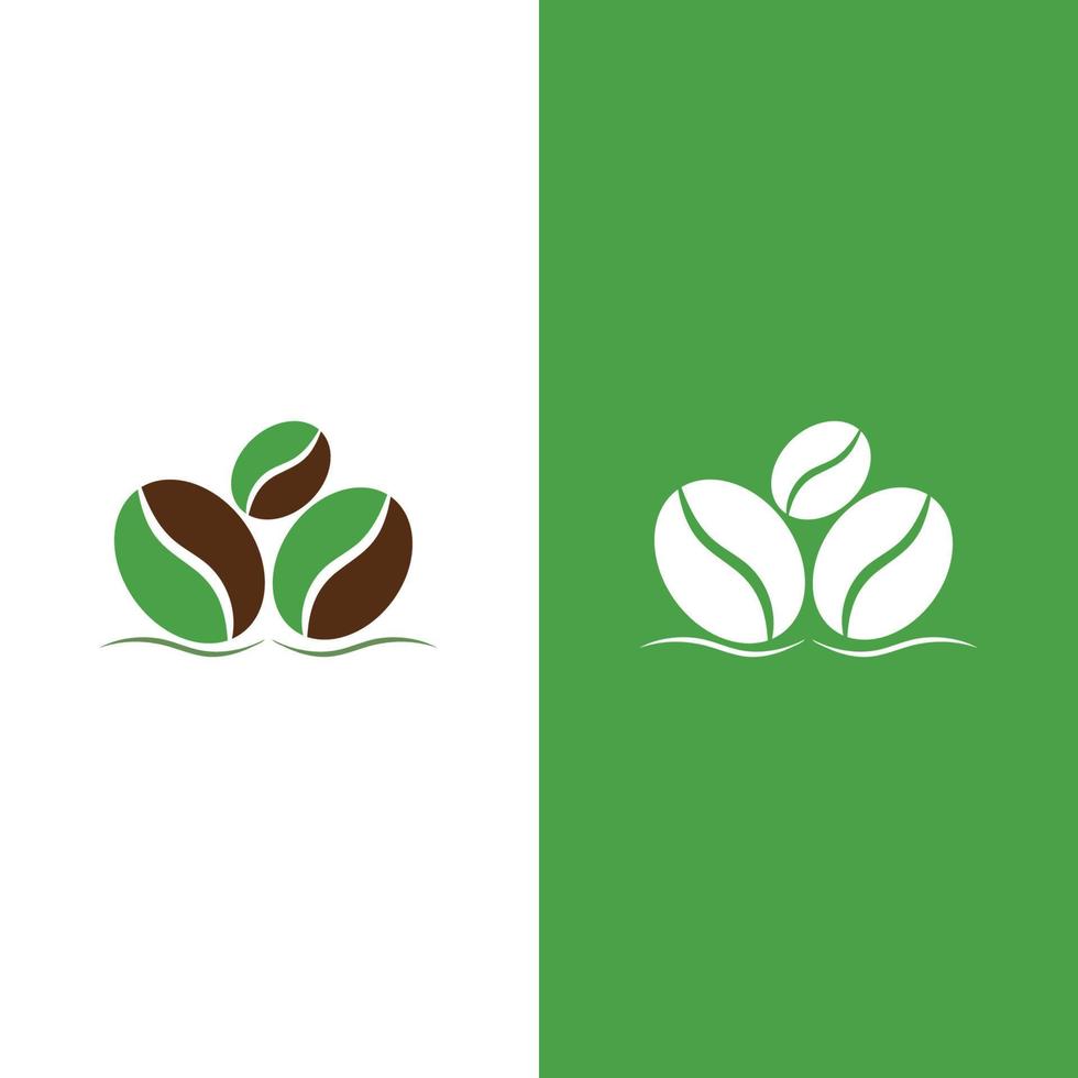 coffee bean icon vector template