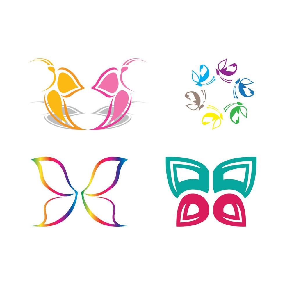 Butterfly logo icon vector design