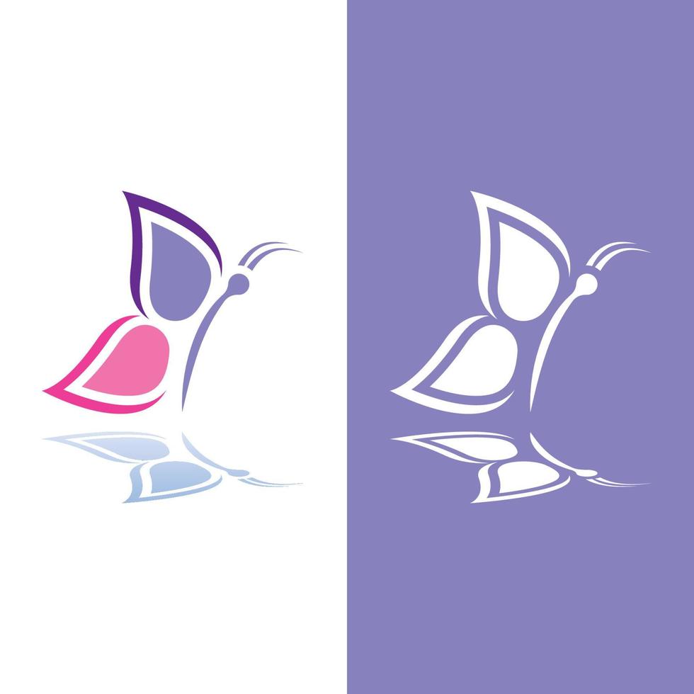 Butterfly logo icon vector design