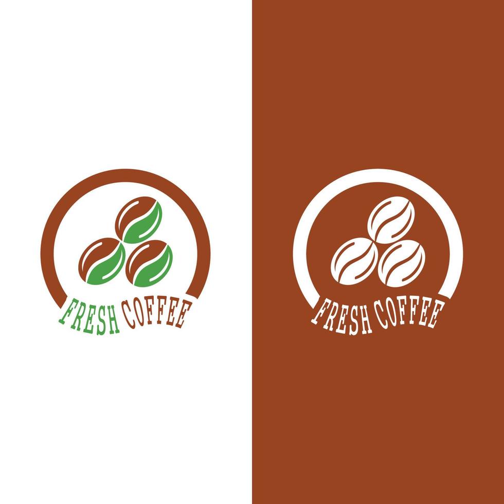 coffee bean icon vector template