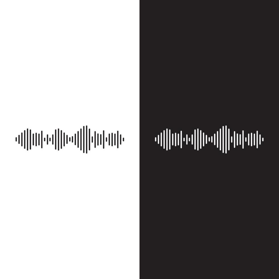 diseño de ilustración de vector de ondas de sonido
