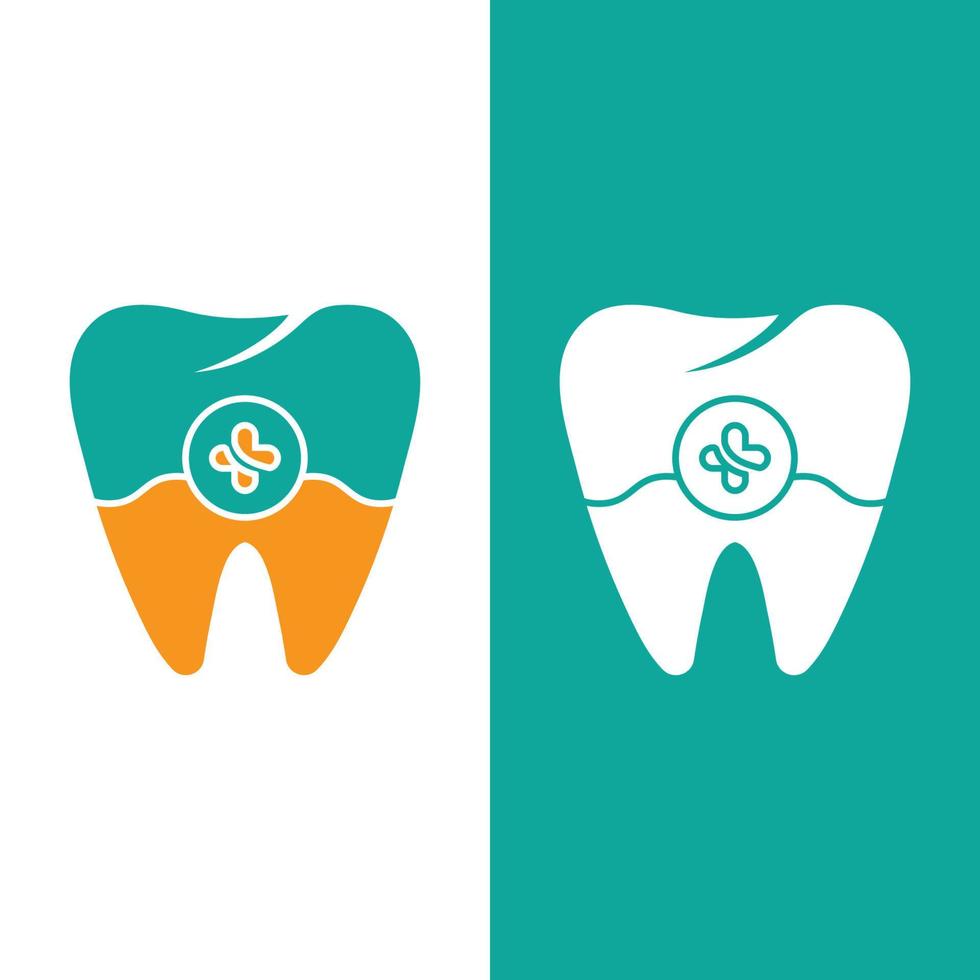 Ilustración de vector de plantilla de logotipo dental