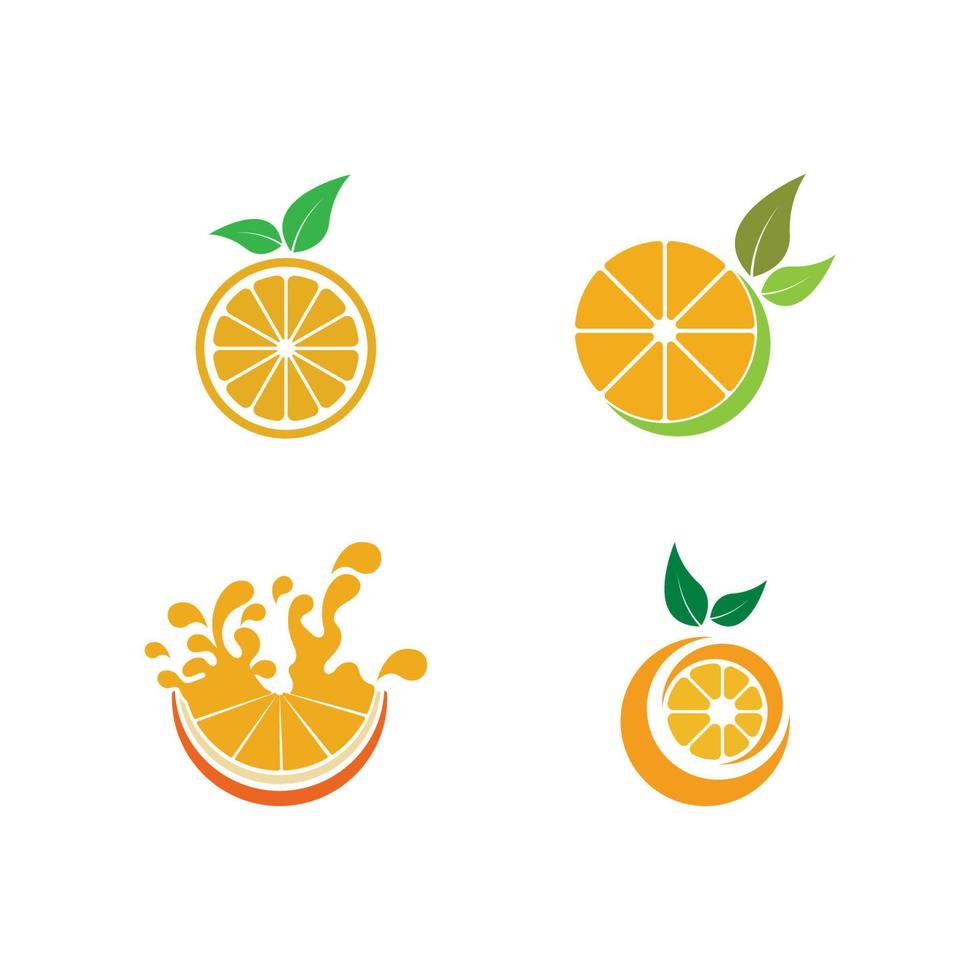 Orange logo design Vector icon