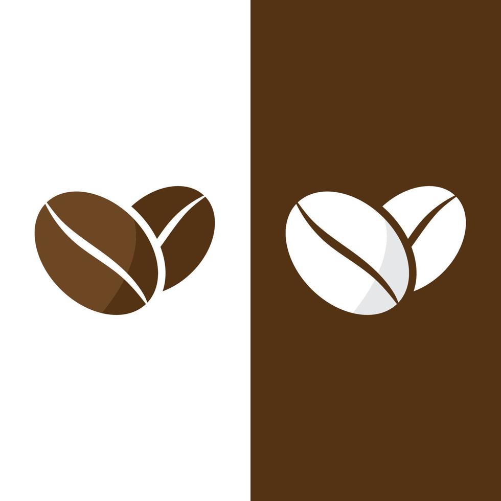 Ilustración de vector de icono de grano de café