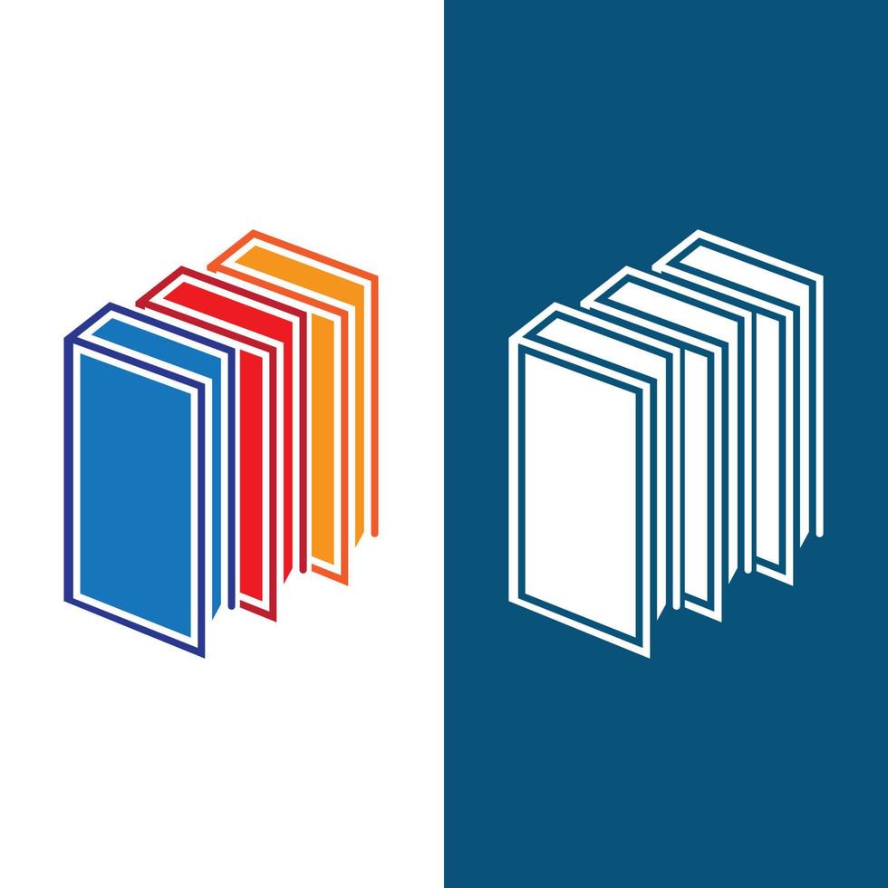 vector de tecnología de icono de logotipo de libro digital